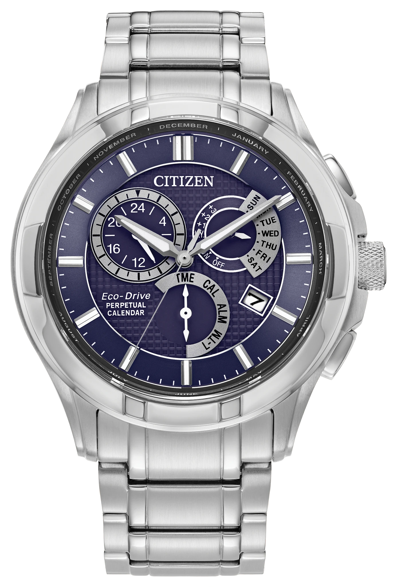 Calibre 8700 Blue Dial Stainless Steel Bracelet BL8160-58L | CITIZEN